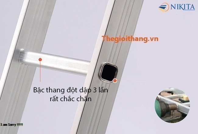 Bậc thang nhôm gấp